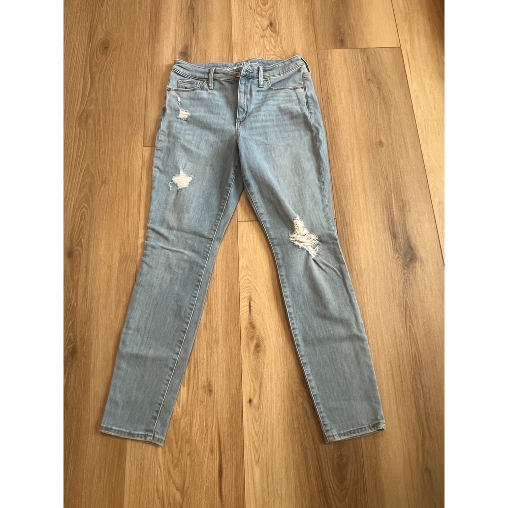 Universal Thread Womens 8/29R High Rise Skinny Jeans Distressed Light Wash Stret